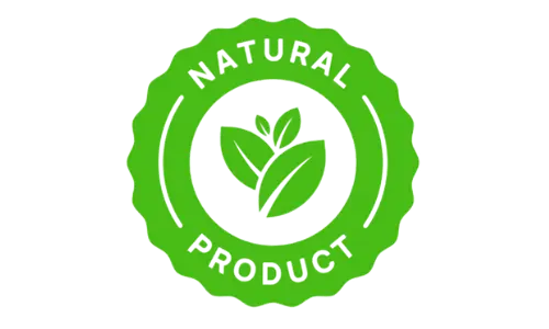 Badge of 100% natural product